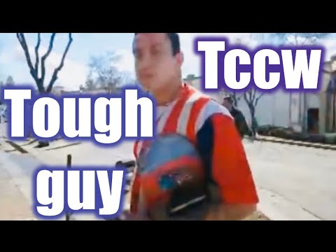 Tough guy tries to get Crazy with me for recording