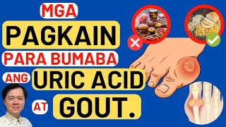 Mga Pagkain Para Bumaba ang Uric Acid at Gout. By Doc Willie Ong