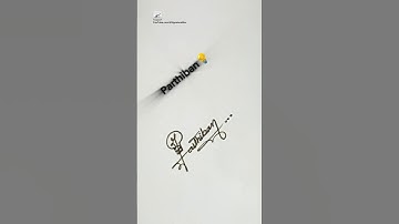 Bulb 💡 Signature | Parthiban Signature Style | Signature Design | Signature Ideas #signature #shorts