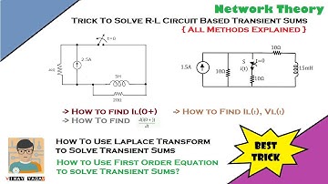Trick to Solve RL Circuit Sums | Transient Analysis Tricks | How To Solve RL Circuit Problems