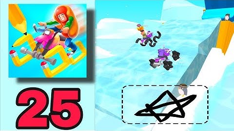 Scribble Rider  - All Levels Gameplay, New iOS Android Games