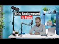 How to create a fake youtube studio background for free