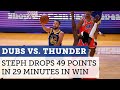 Warriors vs. Thunder highlights: Steph's 49 points leads Warriors past OKC  | NBC Sports Bay Area