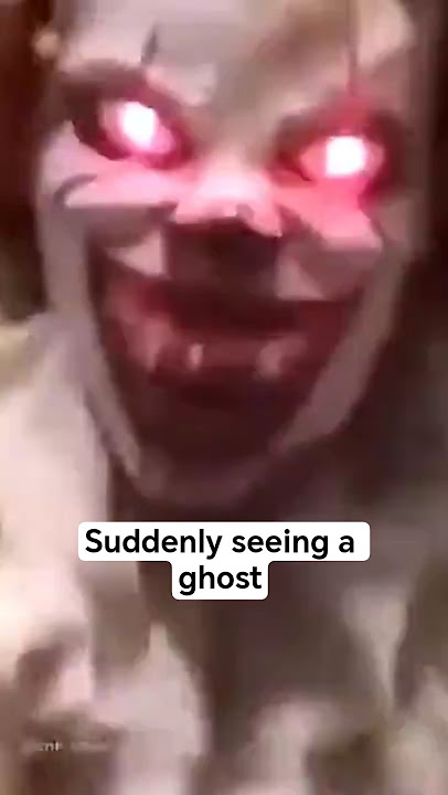 ☠️👹 Suddenly scared of seeing a ghost 🥵🌚 #funny #shorts #viral #ghost