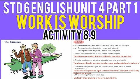 Std 6 English Unit 4| The Grain As Big As A Hen