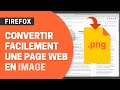Firefox  comment faire une capture dcran dune page web complte ou partielle 