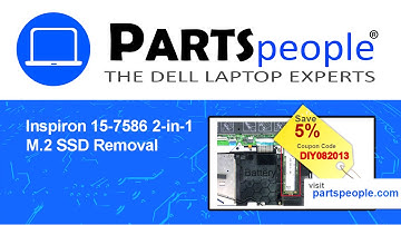Dell Inspiron 15-7586 2-in-1 (P76F001) M.2 SSD How-To Video Tutorial