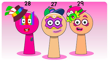 Sprunki OC Numberblocks 27, 28, 29 | Compilation Incredibox #sprunki #incredibox #numberblocks