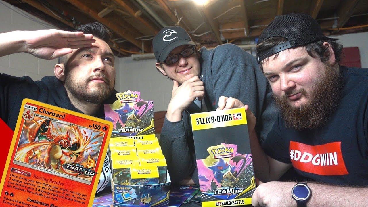 Hunting for Charizard w/ Team Up Prerelease Boxes!!