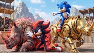 ๐ฑ SONIC vs SHADOW! A Terrifying Battle of Warrior Rhinos ๐ฅ๐