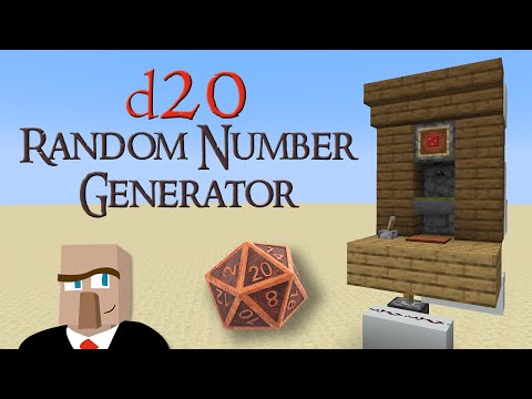 Minecraft Redstone D20 RANDOM NUMBER GENERATOR 