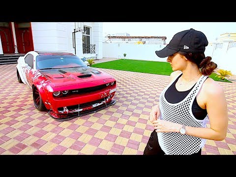 The CRAZY 1000HP HELLCAT 'Most aggressive Female Driver !!!