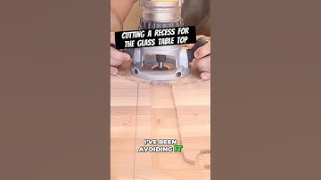 Using our large surfacing bit by hand to cut this recess. #freehand #woodsigns #customtable