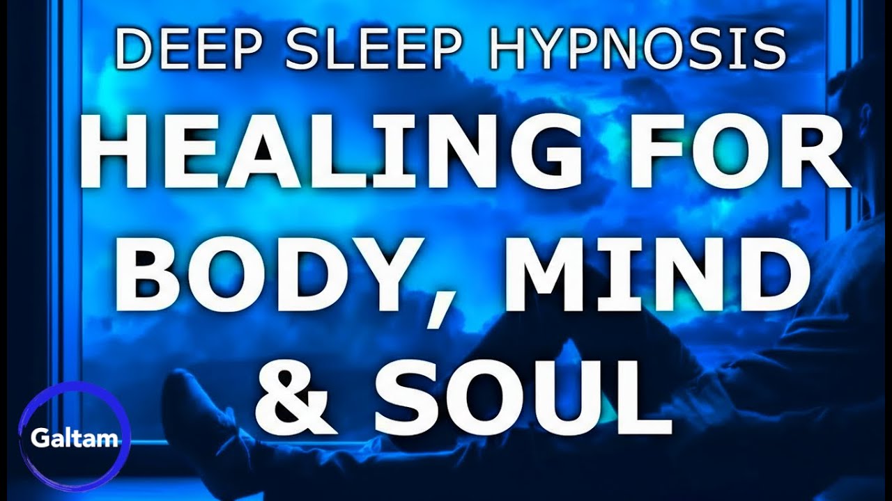 Deep Sleep Hypnosis Healing for Body Mind and Soul Dark Screen - YouTube