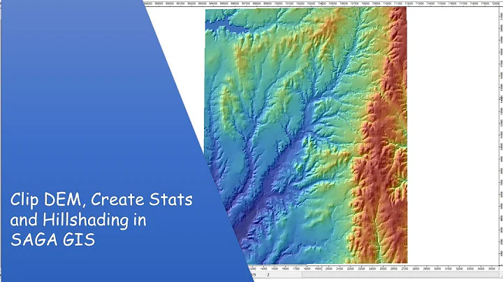 Clip DEM, Create Stats and Hillshading in SAGA GIS
