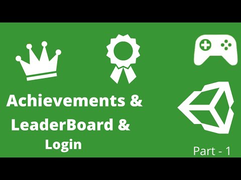 Google Play Games Services Tutorial in Unity (Part-1) - LOGIN and ACHIEVEMENTS and LEADERBOARDS