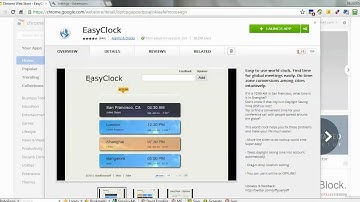 Chrome Timezone Extension EasyClock