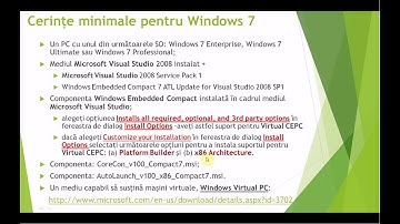(I) Setup a virtual PC to be able to run Windows Embedded Compact 7 on Windows 7