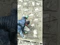Is this the ultimate DIY faux stone hack?! 🤯 Mind blown! #construction #satisfying #diy