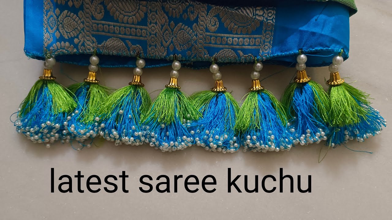  sareekuchuwithbeads quickeasy latestkuchu tassle how to make youtube