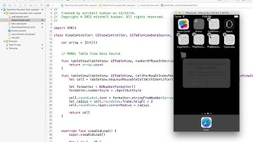 2 TableView Round Custom Cell
