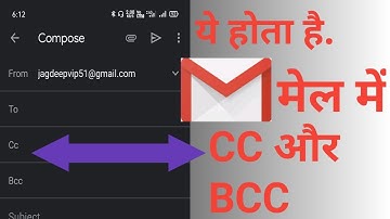 Difference between CC and bcc in Gmail | CC and bcc in Gmail Explained in Details | Hindi