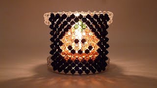 Vela Calabaza Halloween Swarovski Beaded Halloween Pumpkin Candle Tutorial