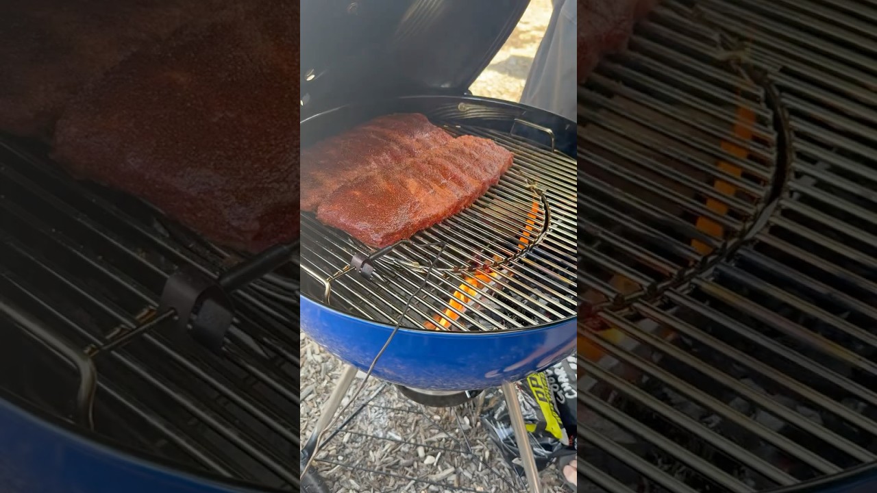 Perfect Bite Ribs on a Weber Kettle | Apple Wood + Tennessee Red 