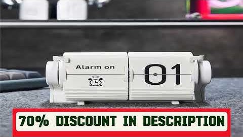 A must-have product! Vintage Flip Clock - Smart Mechanical Desk Calendar with Automatic Date & Ala