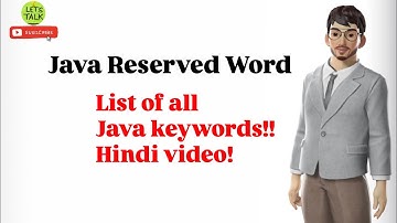 Java Reserved Words Explained in Hindi | Learn Java Programming for Beginners