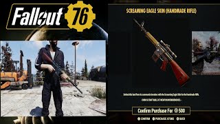 Fallout 76 - The Screaming Eagle Handmade Gun Skin