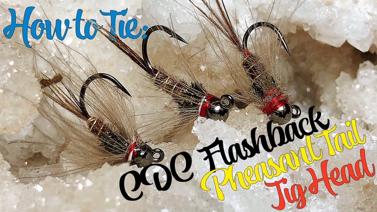 How to Tie A CDC Flashback Pheasant Tail Jig Head YouTube
