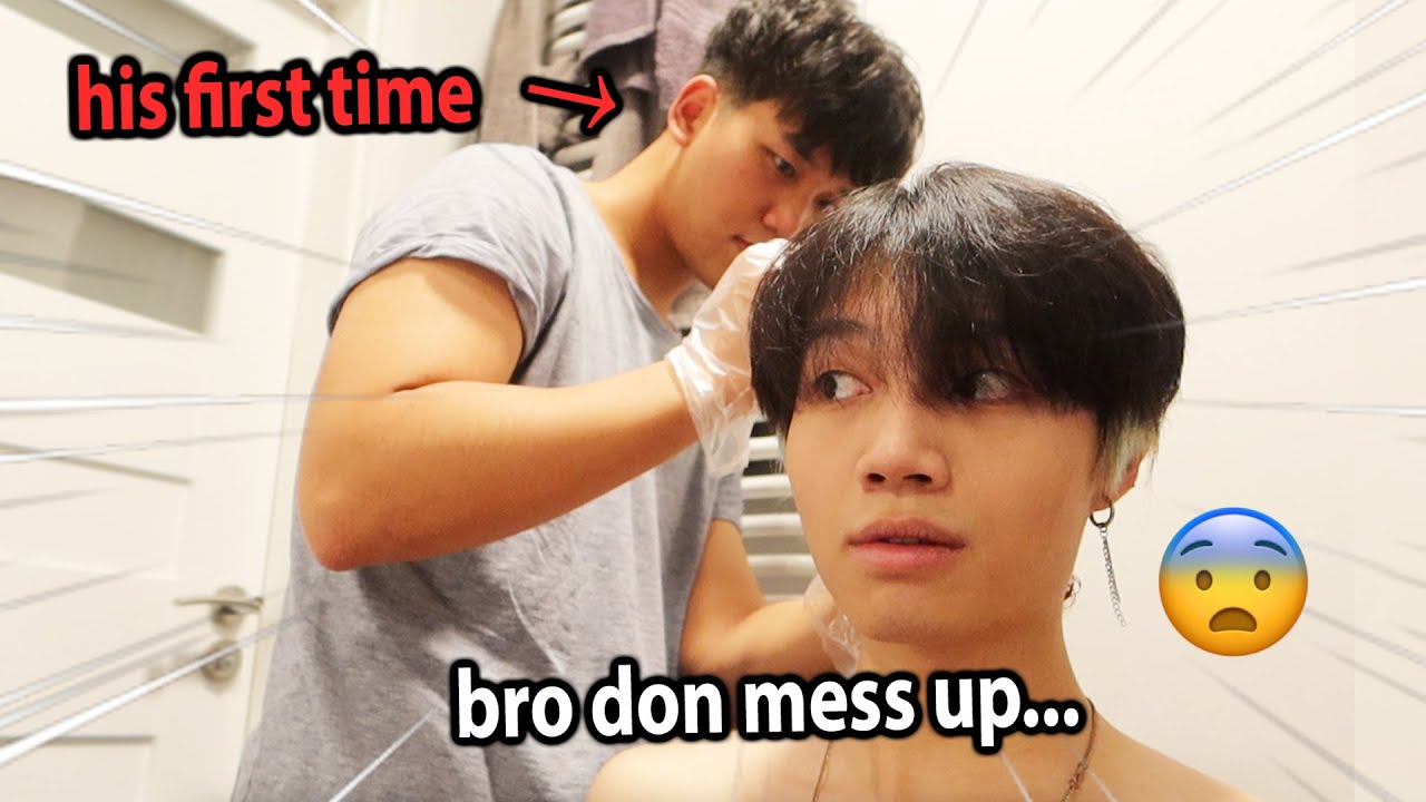 I let my korean friend dye my hair (HIS FIRST TIME) - YouTube
