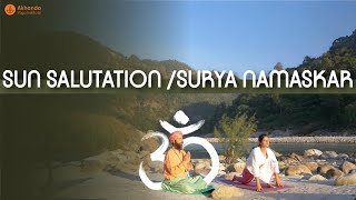 Sun Salutations, Proper Way | Classical Surya Namaskar 12 Rounds with Mantra | Yogrishi Vishvketu