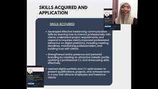 UBM 599 INDIVIDUAL ASSIGNMENT: SELF- REFLECTION VIDEO PRESENTATION