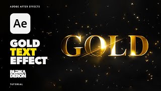 Gold Text Effect Tutorial in Adobe After Effects No Plugins