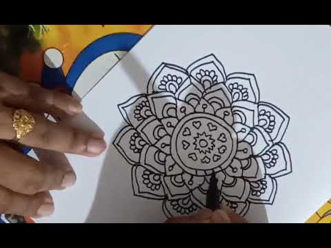 How to draw mandala || Mandala drawing online - YouTube