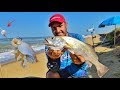 3 SURPRESAS INCRÍVEIS NA PESCARIA OLHA ESSA ISCA QUE PEGA PEIXE GRANDE | Pesca de Praia Surfcasting