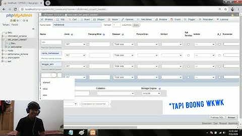 TUTORIAL PEMBUATAN DATABASE SISTEM INFORMASI AKADEMIK - INFORMATIKA UNIRA - IBRAHIM FIRMAN A