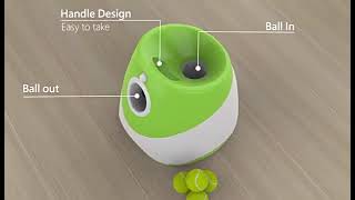 Hundespielzeug Ballwurfmaschine 6 Bälle Trendmops Ballfly