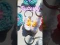 Handmade Crochet Butterfly Keychain 🦋🧶 #shorts