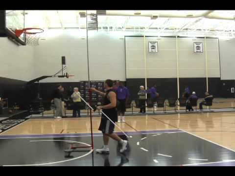 Footage of Jrue Holiday's workout for the Sacramento Kings.