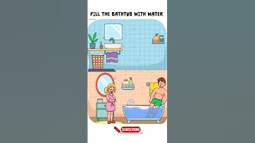 Fill the bathtub with water 💦😜 Impossible Date • Android X iOS #shorts