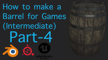 Blender and Substance Painter tutorial - How to make a barrel for games - Part-4 Finishing up model