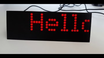Arduino Led Matrix Wireless message box
