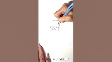📸🎨 Draw Polaroid Camera 🔥 Retro Sketch for Beginners 🔔🧃 #shorts #drawing #RavlykArt