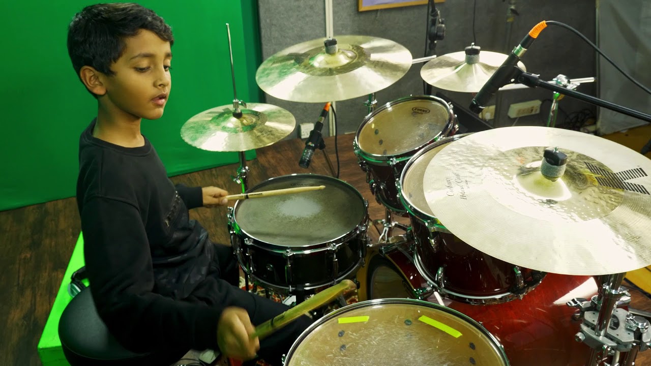 The youngest child prodigy drummer boy a distinction holder of grade
