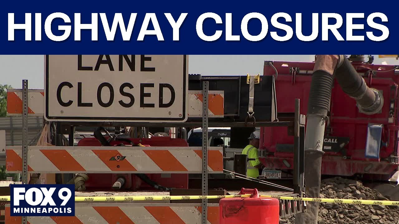 Busy weekend of highway construction closures ahead - YouTube