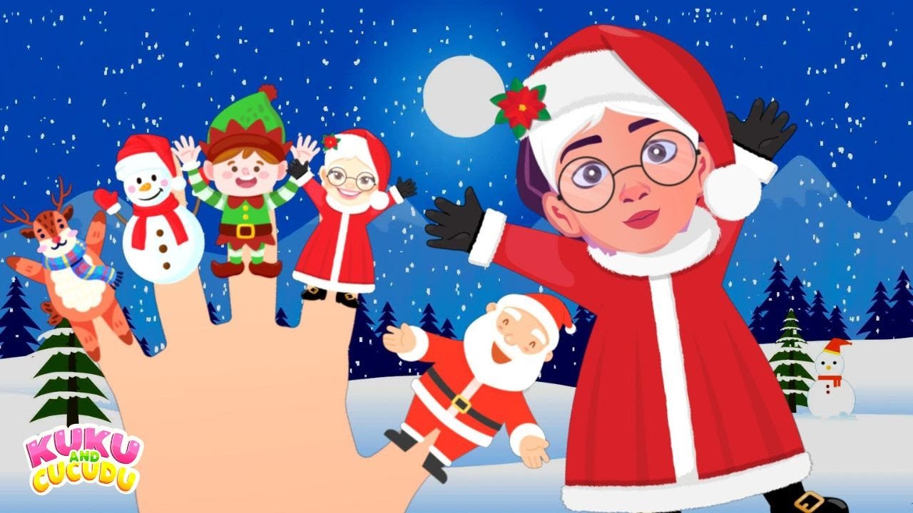 Christmas Finger Family Song | Kids Songs & Nursery Rhymes - Kuku and ...