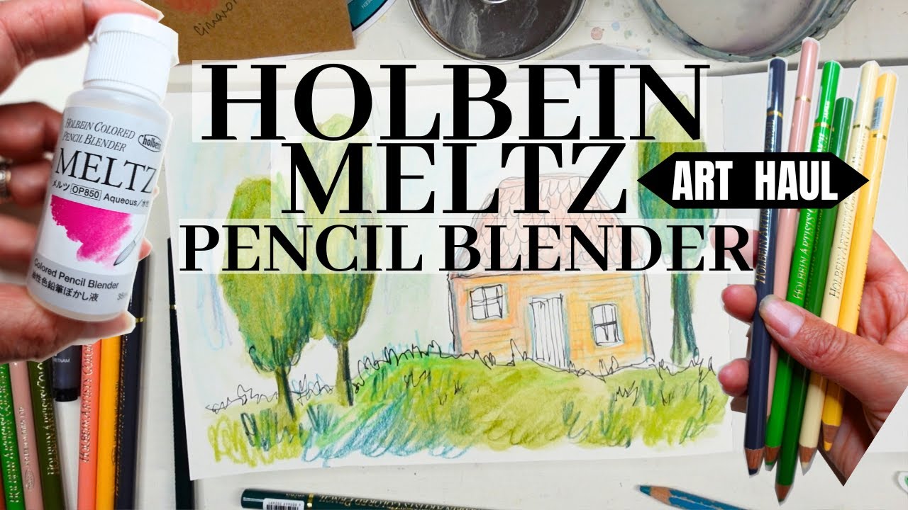 Holbein Pencil ART HAUL - trying the Holbein Meltz pencil blender